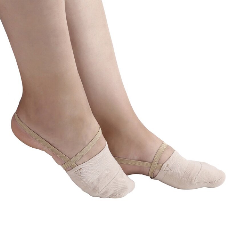 Dance Toe Shoes Soft Rhythmic Gymnastics Half Knitted Socks Ballroom Art Gym Accessories Ginastica Elastic Foot protection Shoes