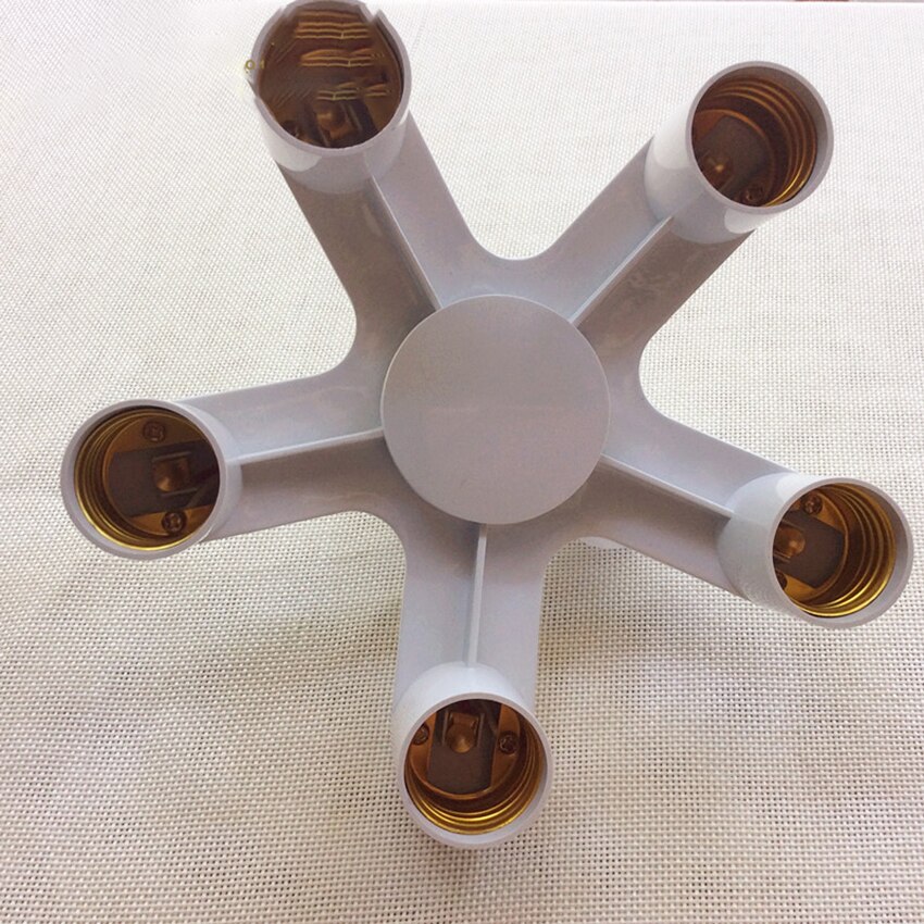 1 turn to 5 E27 Light Adapter Converters lamp Base Holder Socket plug Splitter for LED Lighting Lamp Adapter holder converter