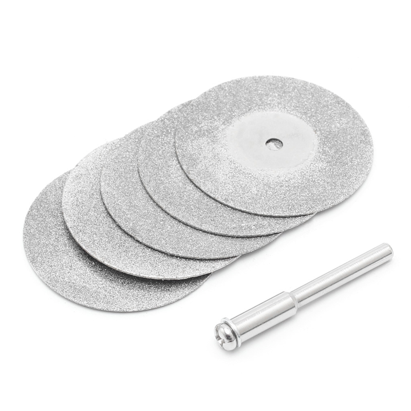Diamant Zaagschijf Set - 5 Stuks - 20-30mm - Dremel Accessoire - Vernikkeld Staal
