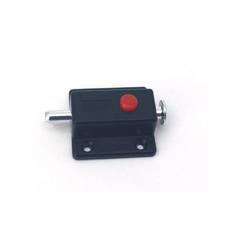 2PCS self elastic bolt ABS plastic button bolt cabinet door surface mounted spring bolt