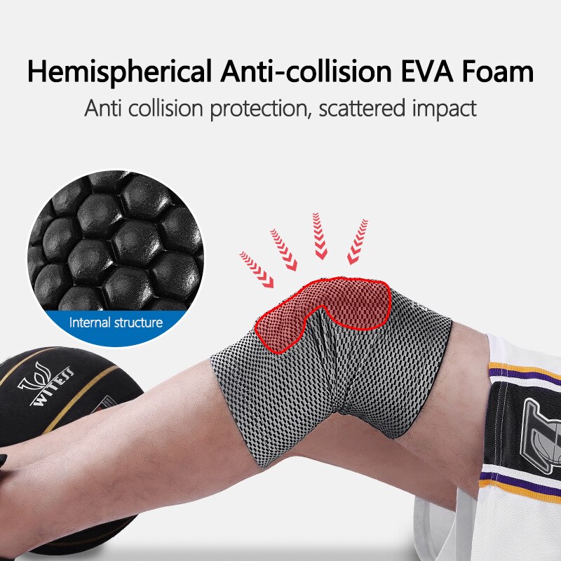 1pc honingraat sport kniebeschermers ademend kniebeschermers buiten paardrijden hardlopen basketbal voetbal volleybal brace kniebeschermers