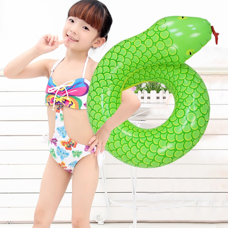 Green Snake Inflatable Pool Float For Children Kids Swimming Ring Serpent Floats Boys Girls Summer Water Party Toys Piscina boia