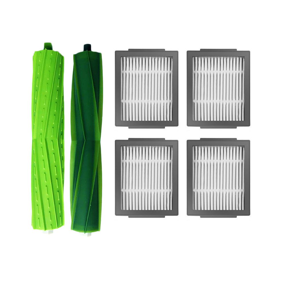 Hepa-filter, hauptbürste, seitenbürste, staubbeutel für irobot roomba  i3 i3+ i4 i4+ i5 i6 i7 i8 j5 j5+ j6 j6+ j7 j7+ j8 j8+ j9 j9+ e5 e6 e7: Dunkles khaki