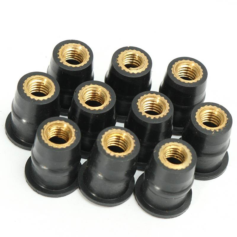 Motorfiets M4/M5/M6 Rubber Goed Noten Blind Sluiting Voorruit Voorruit Kuip Cowl Fastener Schroeven Universele