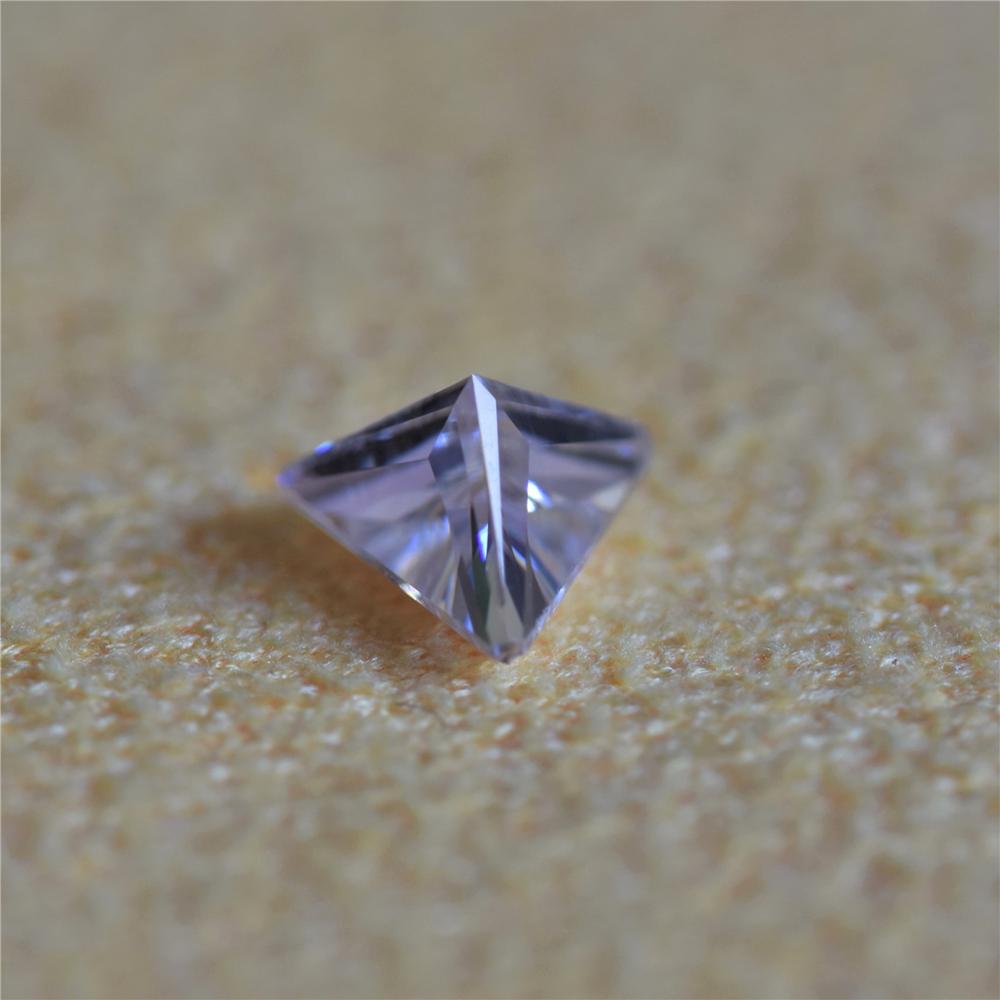 4.0x4.0mm trilliant corte moissanite pedra com ef branco cor vvs claridade