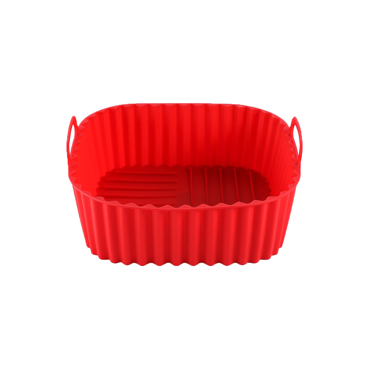 Silicone Multi-color Food Grade Silicone Square Air Fryer Tray for 7QT Air Fryer: Red