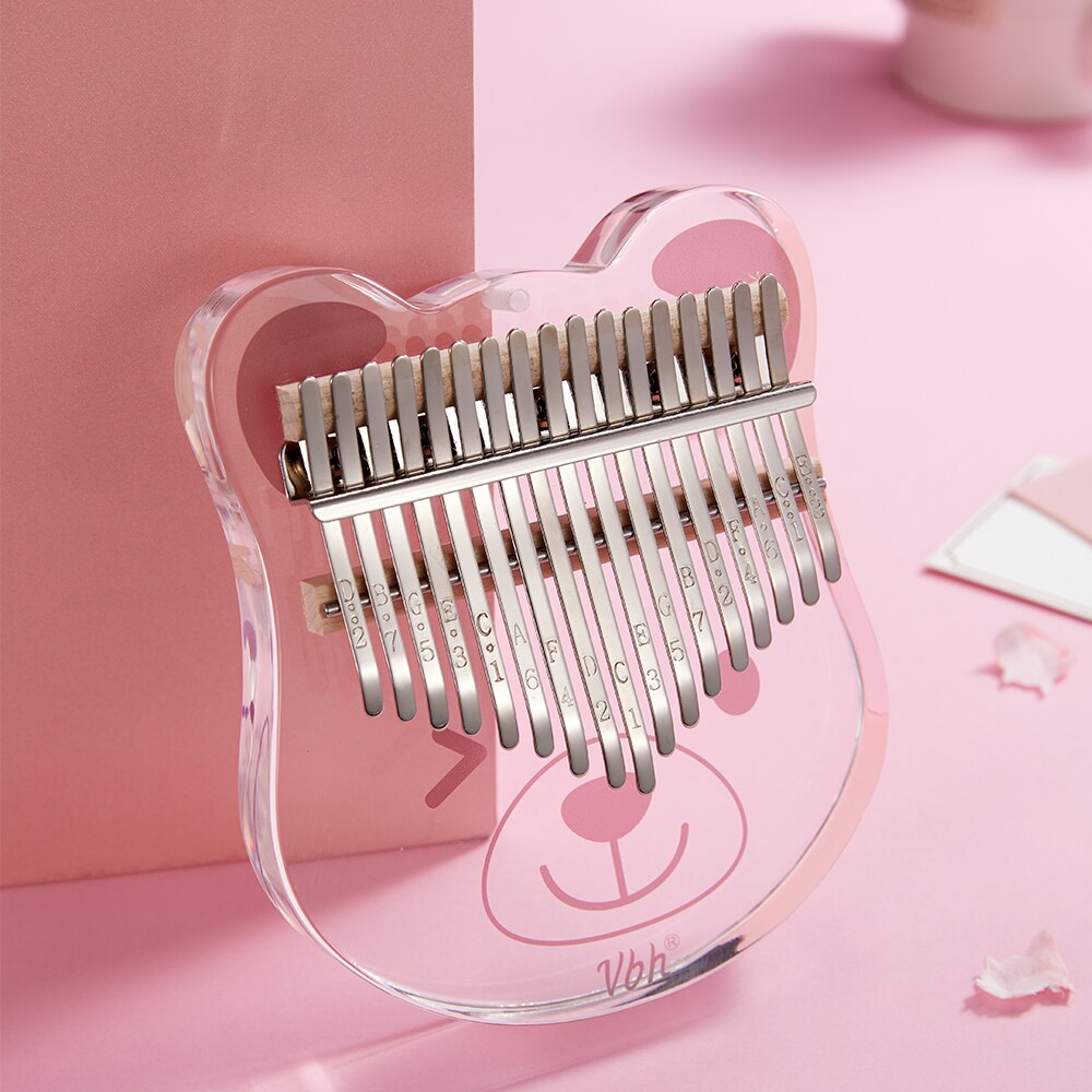 Cega-piano de pulgar kalimba, 17 teclas, acrílico, mbira, teclado, musicales, 30 teclas, instrumentos musicales, máquina de calimba, Crista