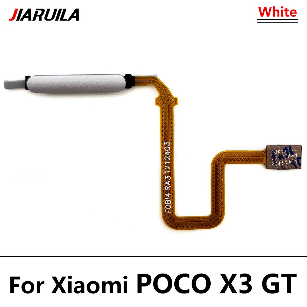 Originale per Xiaomi Poco X3 NFC X3 pro GT Mi 11T pro pulsante casa impronta digitale tocco ID sensore flettere cavo nastro parti di ricambio: Poco X3 GT bianca