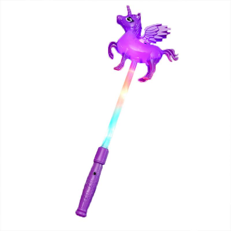Bâton lumineux en forme de licorne pour les enfants acclamant les jouets lumineux de bâton lumineux de grand doigt
