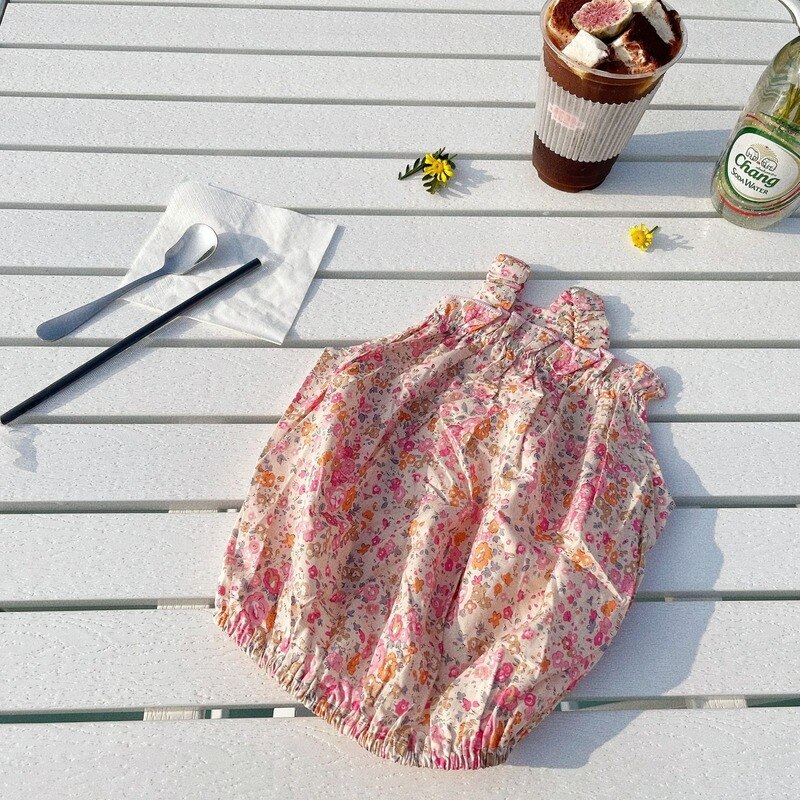 Puppy Dog Princess Tutu for Small Medium Dog Dog Skirt Sweet Flower Print French Bulldog Sling Dress Kawaii Pet Apparel