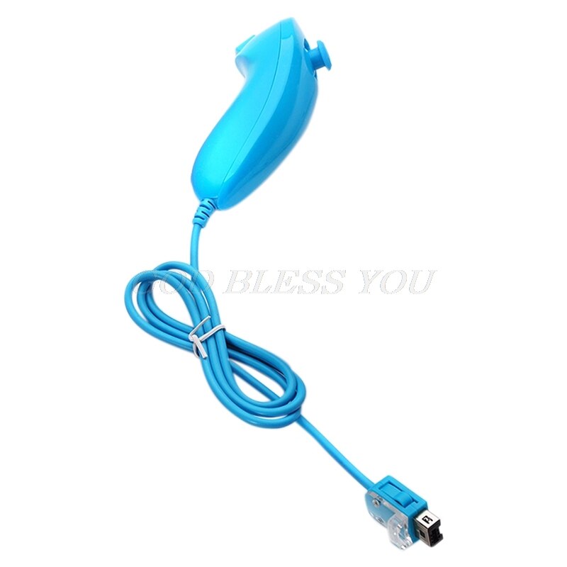 Mando a distancia Nunchuck Nunchuk para consola Nintendo Wii, en 6 colores: Azul cielo