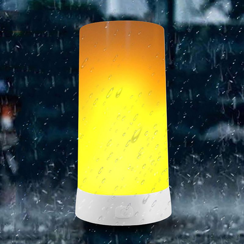 LED Flame Effect Light Bulb USB Rechargeable Battery Operated Flame Bulb Lamp