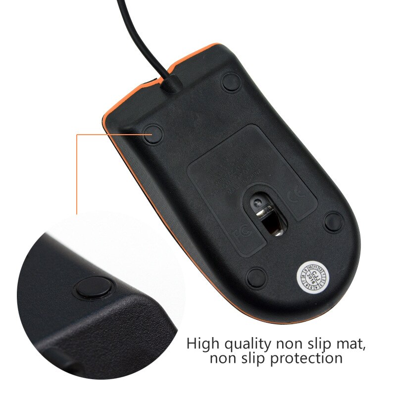 1PC Texture Opaca di Affari Ufficio Casa Del Computer Portatile USB Ha Fissato il Mouse Ergonomico antiscivolo Sensibile Al Tocco Del Mouse Per Finestre 98/XP/Vista
