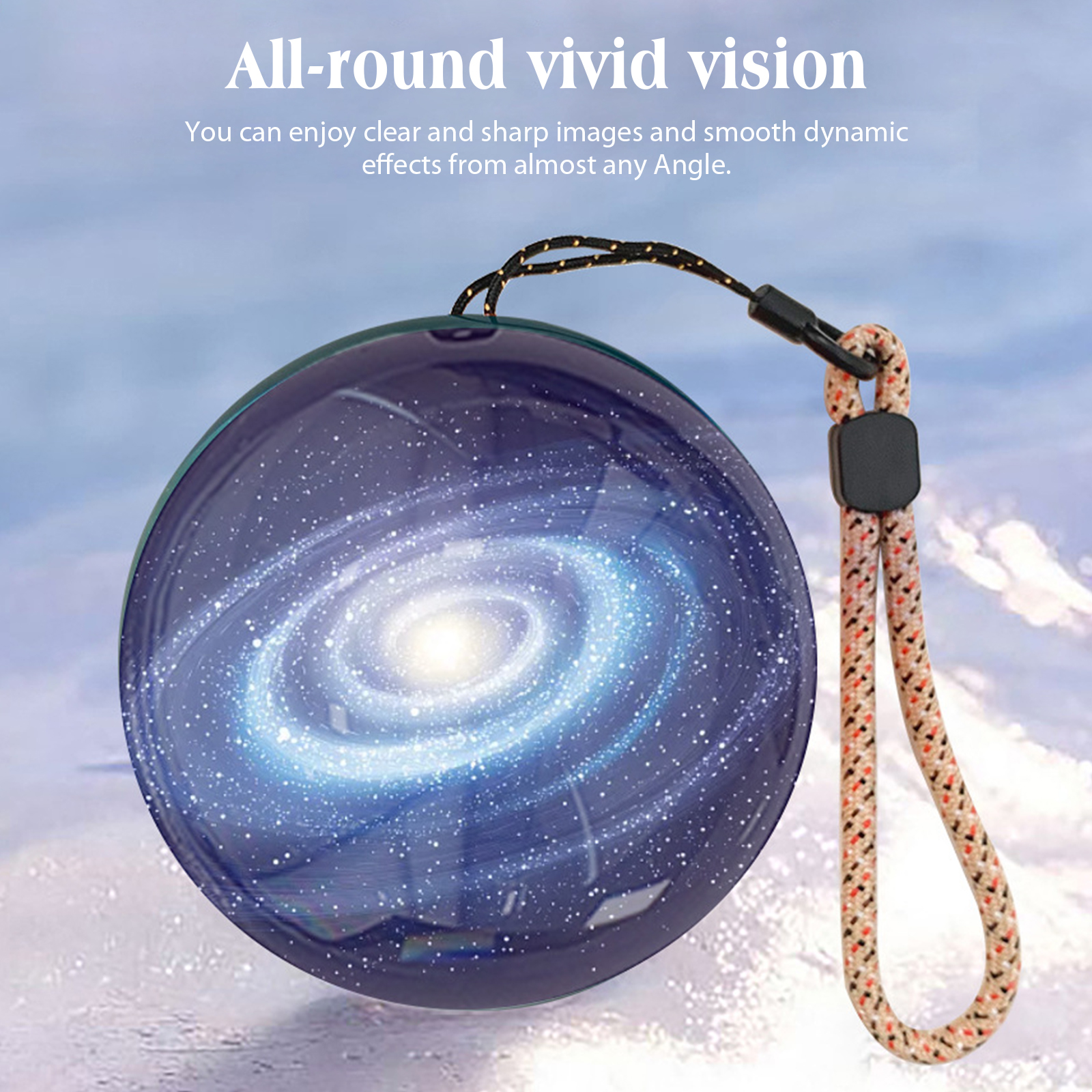 2.76 Polegada bola de cristal player vídeo upload vídeos e fotos memória orb bola display digital esfera bola vidro luz presente aniversário