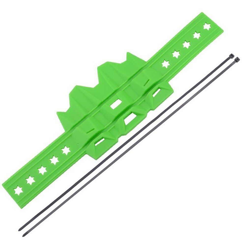 38.5cm x 4.5cm moto isolation thermique tuyau d'échappement protecteur couverture cercle avec 2 sangle de cravate résistant à la chaleur résistant à l'usure: green