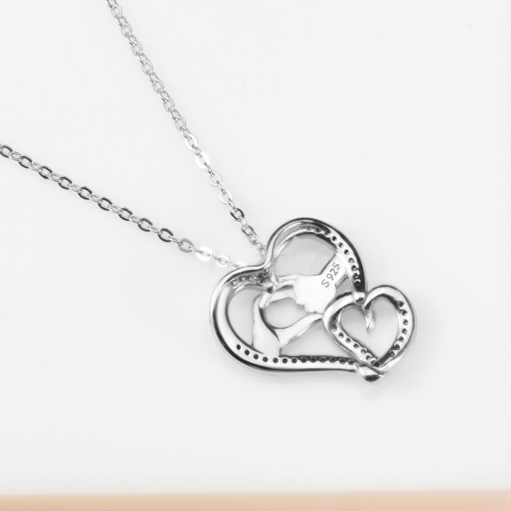 Eudora Moeder Houdt Baby Hand In Hand 925 Sterling Zilveren Aaa Zirkoon Charm Ketting Hanger Dag Moeder voor Mom D159