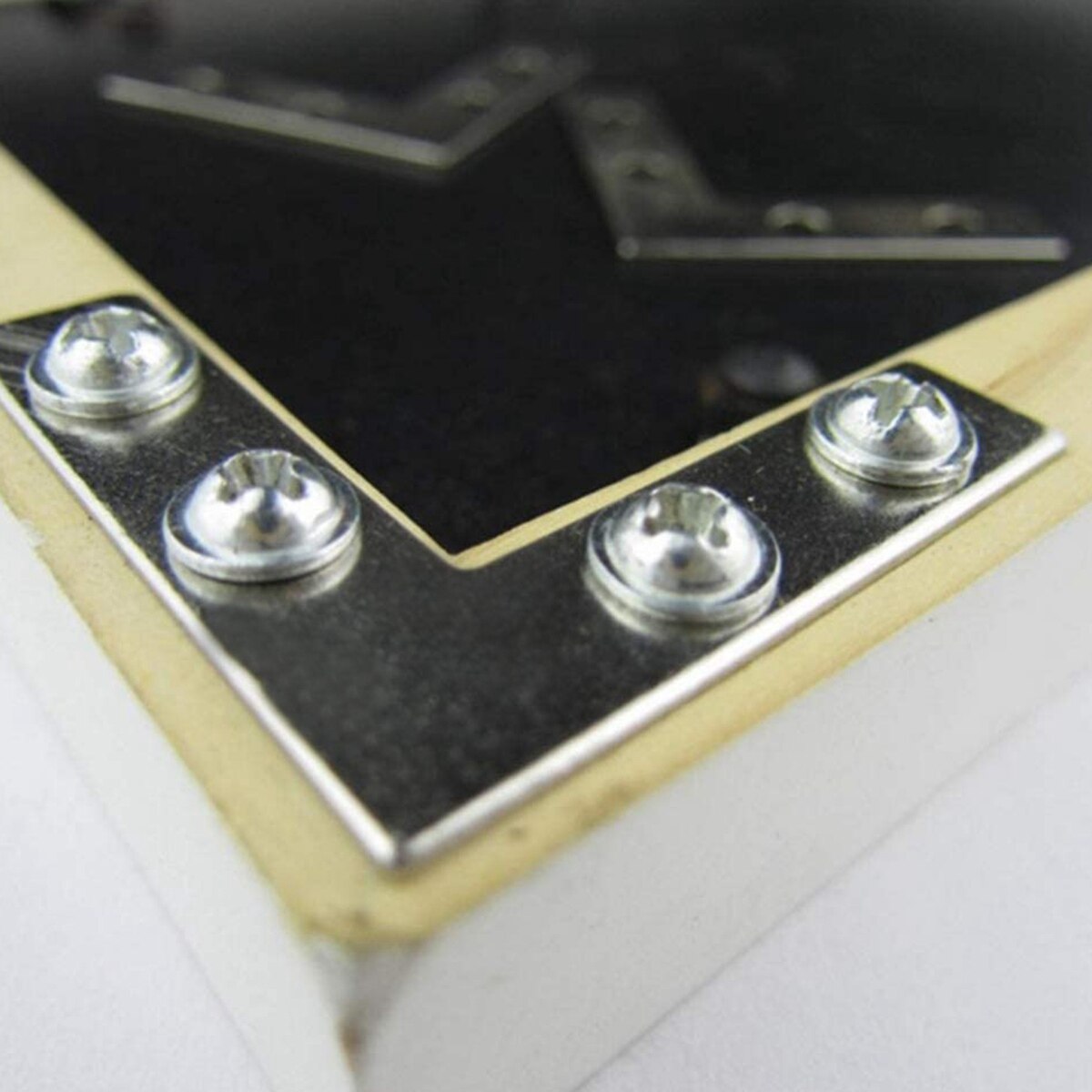 60PCS Flat Plate L Shape, Stainless Steel Fixing Mending Repair Plates Corner Brace Brackets (2 x 2 x 0.04 Inch)