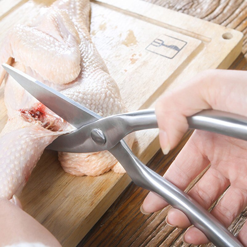 Saks køkken tilbehør multifunktionelt rustfrit stål saks til kyllingeben fisk saks køkken værktøj flaskeåbner