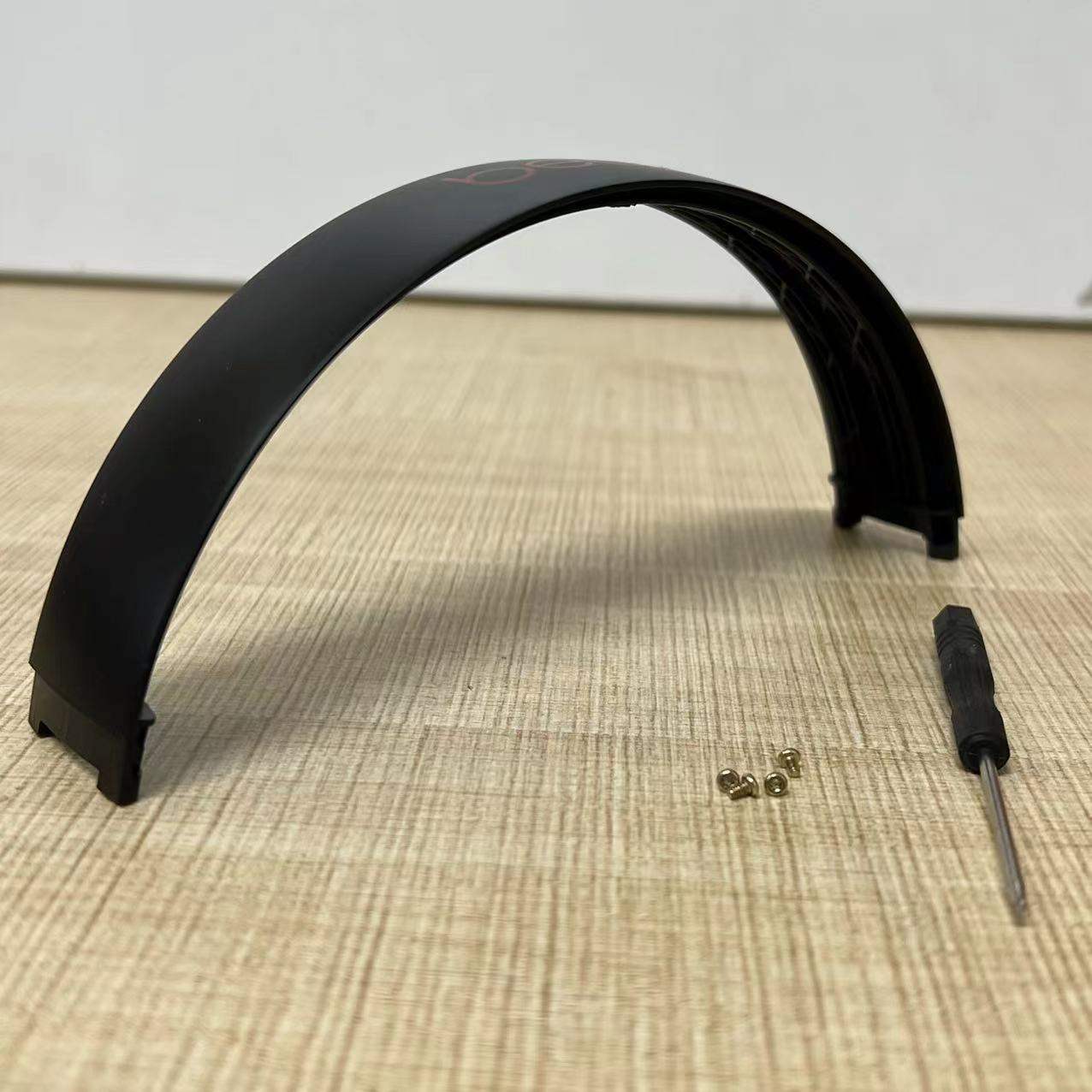 Diadema de plástico superior Original para Beats Studio 3 studio3, repuestos para reparación de auriculares, piezas de repuesto combinadas con tornillos: Rojo anaranjado