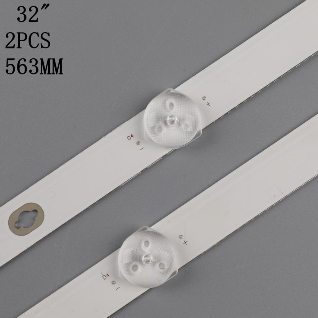 2pcs 563MM LED Strip 5 lamp for MI 32" TV LCD L32M5-AZ TCL32D05-ZC22AG-11 LVW320CSDX 4C-LB320T-DSA 6v TC32L72A-V01