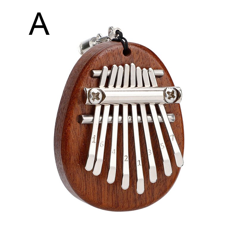 Mini Kalimba Wooden Thumb Piano 8 Tone Gecko Kalimba 8 Keys Mahogany Musical Instrument for Beginner B2Cshop: a