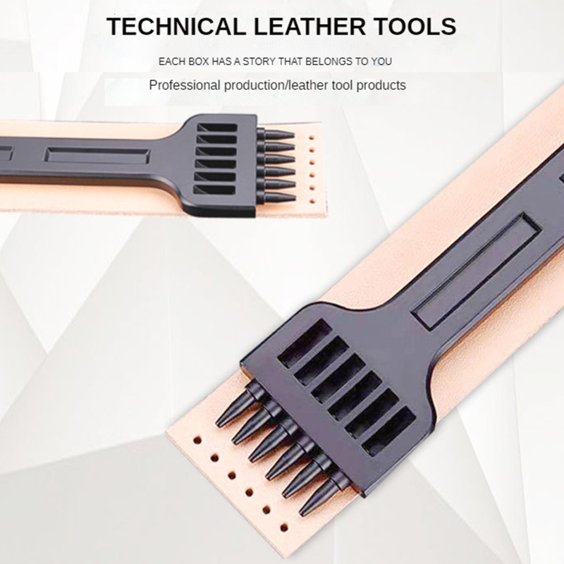 Leather Craft Tool Punch Tools Hand Hole Punches DIY Round Stitching Punch for Leather Craft Sewing Stitching Punch