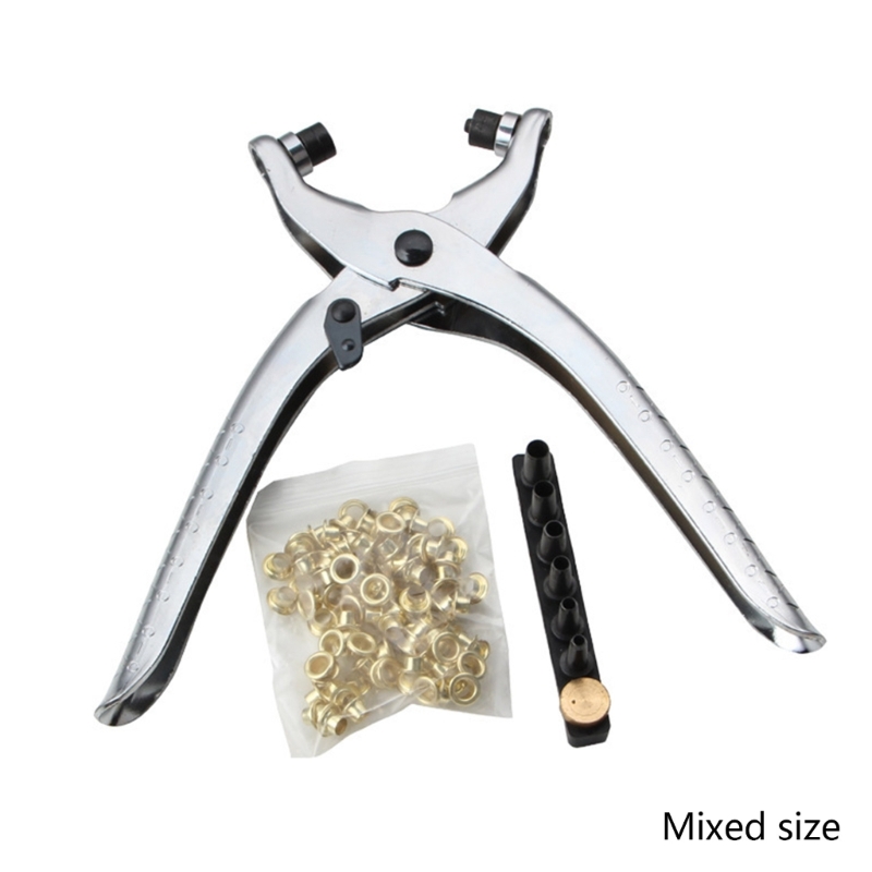 Alicates para ojales de sujeción artesanal, Kit de herramientas de ojal para reemplazo de fijación, herramienta a presión para 2mm, 2,5mm,3mm, 3,5mm,4mm, 4,5mm