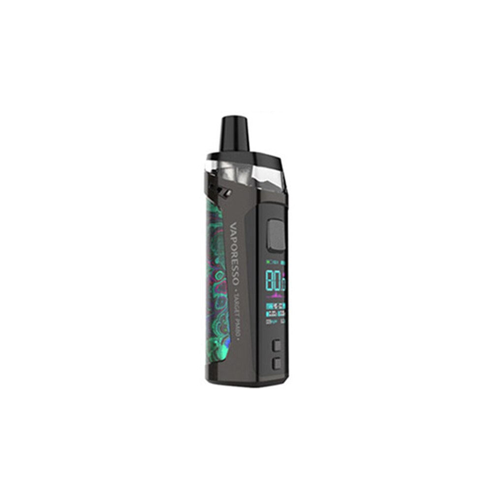 Newest Vaporesso TARGET PM80 Mod Pod Kit with 2000mAh Built-in Battery & 4ml Pod System E cig Vinci X/ Aegis Boost/ Pasito Kit: Green