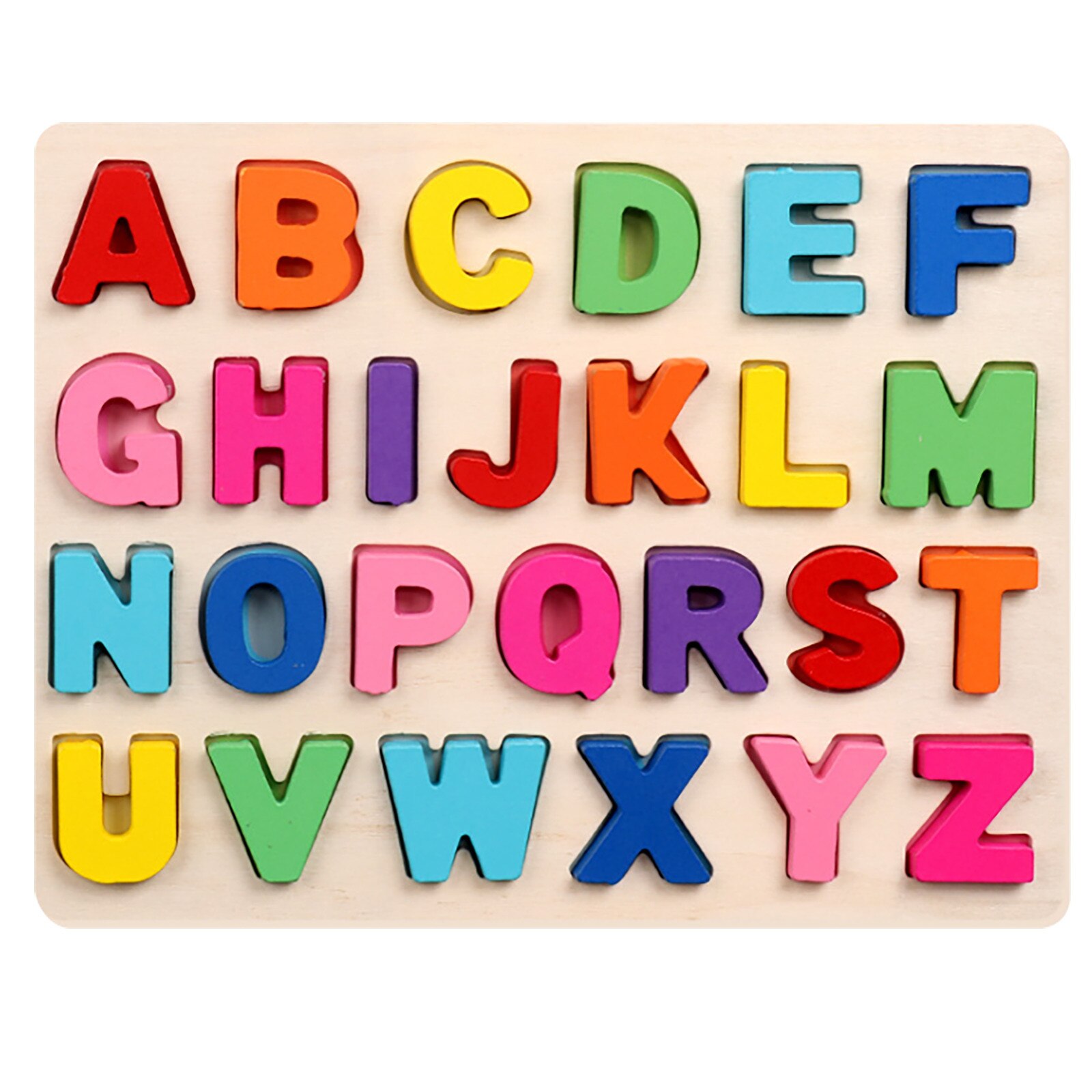 Leave The Letter Puzzle, ABC Wooden Puzzle Board Perfect Toy For Boys: A