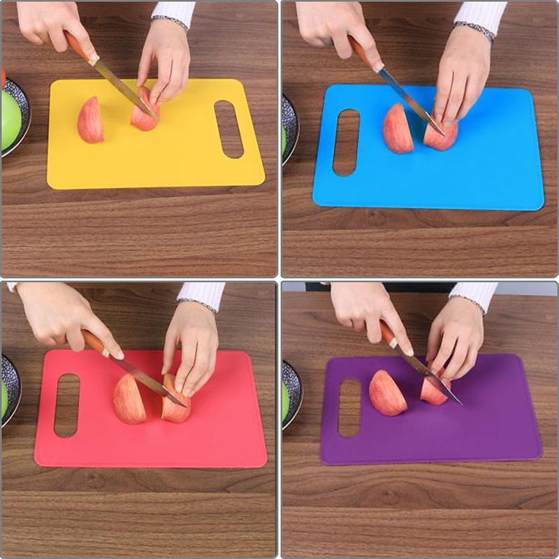 PP Plastic Non-slip Hang hole Cutting Board Food Slice Cut Chopping Block Kitchen Cooking Tools easy to carry