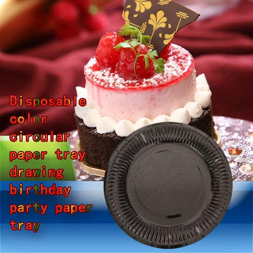 Wegwerp Servies Platen 10 Stuks Wegwerp Borden Cake Papier Pan Diy Decoratie Voor Kids Birthday Party Wedding