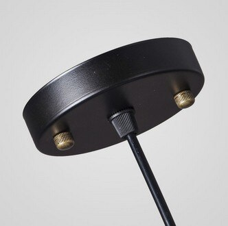 E27 retro kreative Restaurant einzelne kleine schwarze Felsen kronleuchter Gold kopf lampe