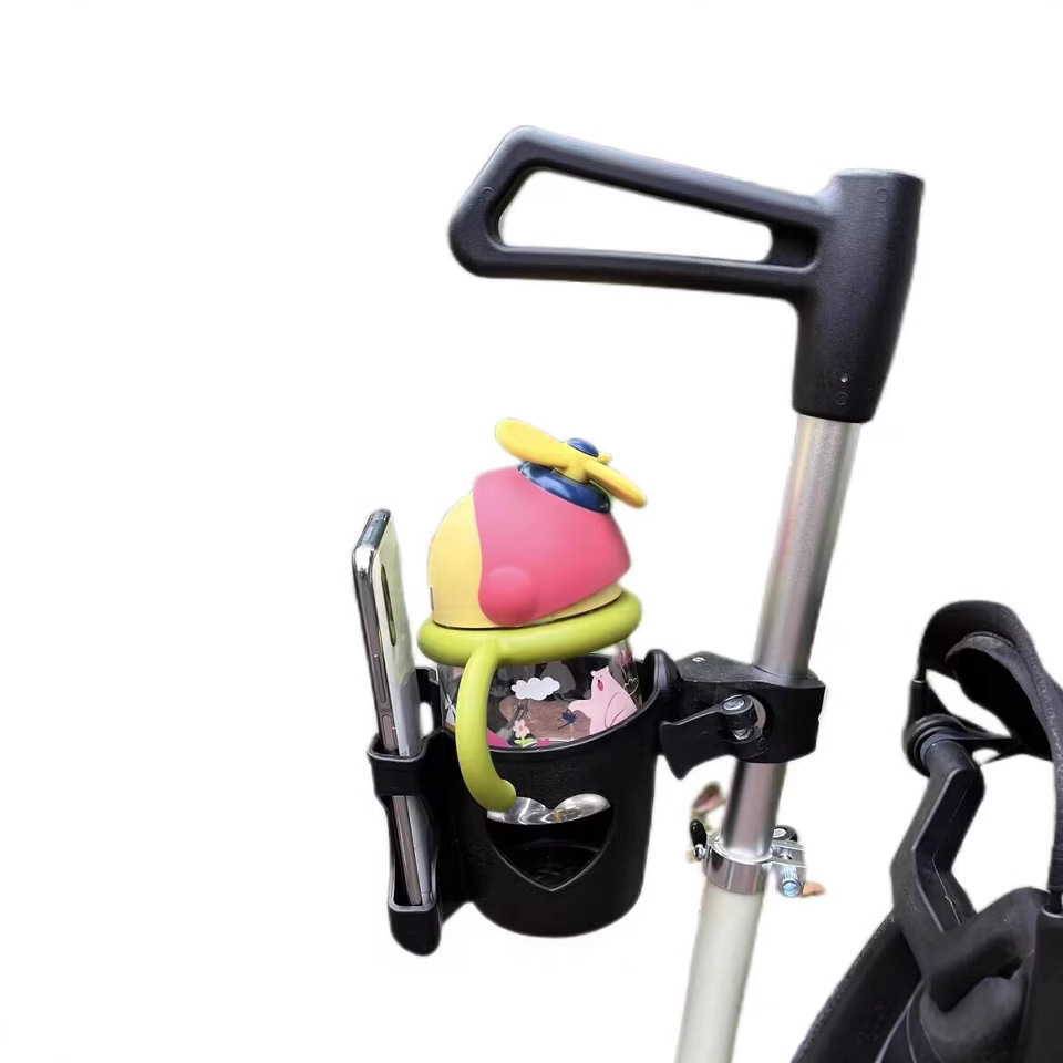 2-in-1 kinderwagen bekerhouder telefoonhouder multifunctionele universele flessenhouder kinderwagenaccessoires bekerhouder