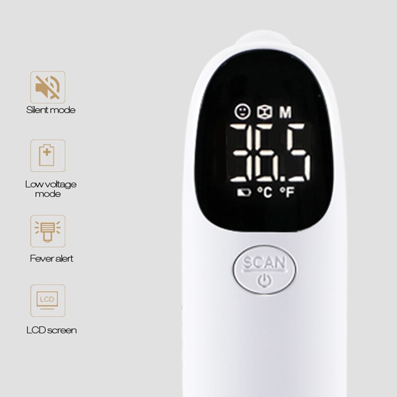 Digitale thermometer voorhoofd oor contactloze lichaamsthermometer infrarood lcd volwassen lichaamskoorts infrarood kinderthermometer