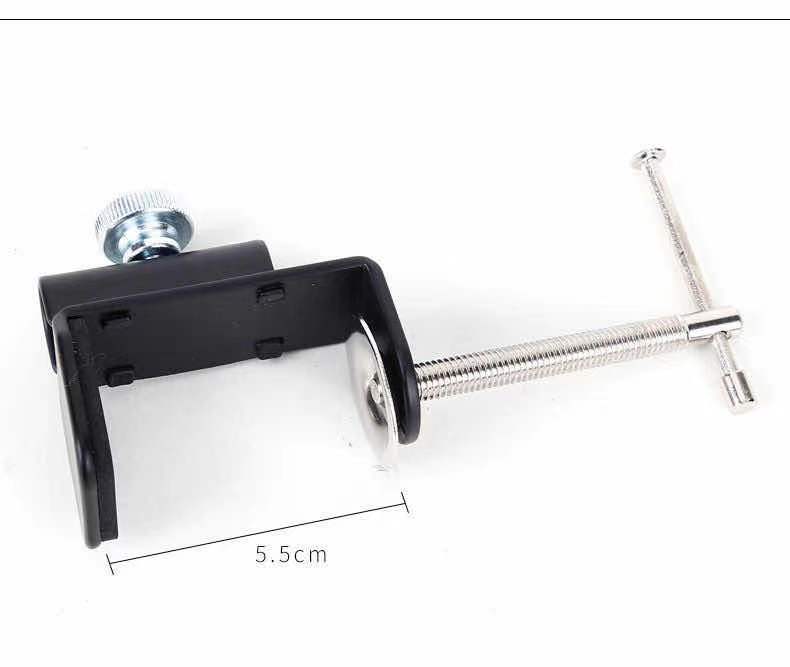 Cantilever Bracket Clamp Holder Desk Lamp Clip Fittings Base Hose For Mic Stand