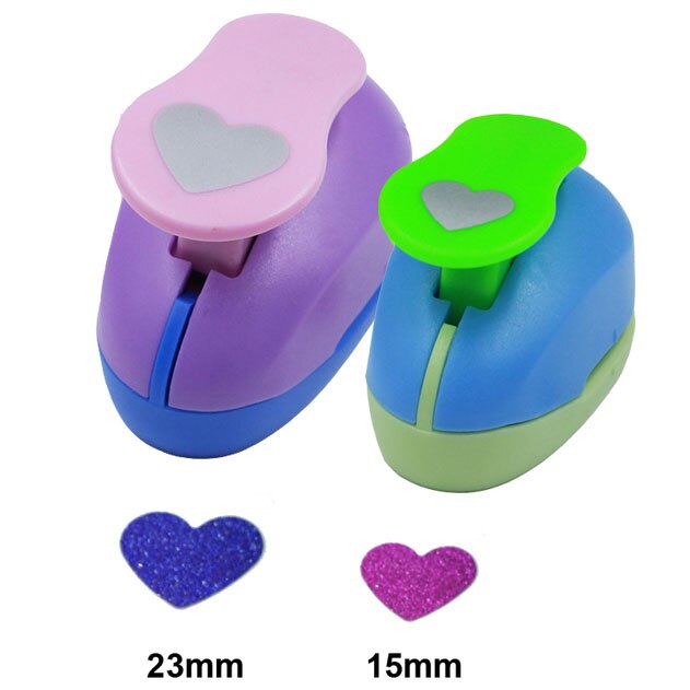 2pcs 2.5cm 1.6cm Petal Flower Circle Round Craft Hole Punch Set Scrapbooking School Paper Puncher EVA Foam Cutting Tool: MULTI