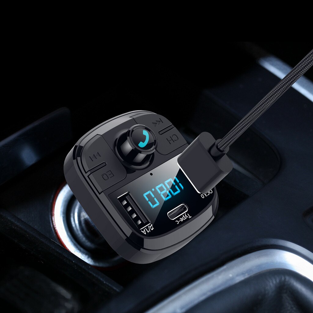 Transmetteur FM Bluetooth BT29 pour voiture, lecteur MP3/WMA/WAV/FLAC, chargeur adaptateur Radio FM, directe, , 5.0