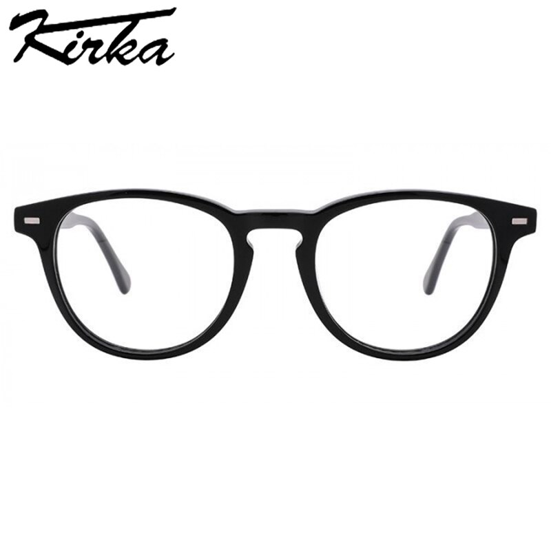 Kirka Round Transparent Glasses Woman Eyeglasses Frame Optic Prescription Glasses Myopia Computer Games Men Women Glasses Frames