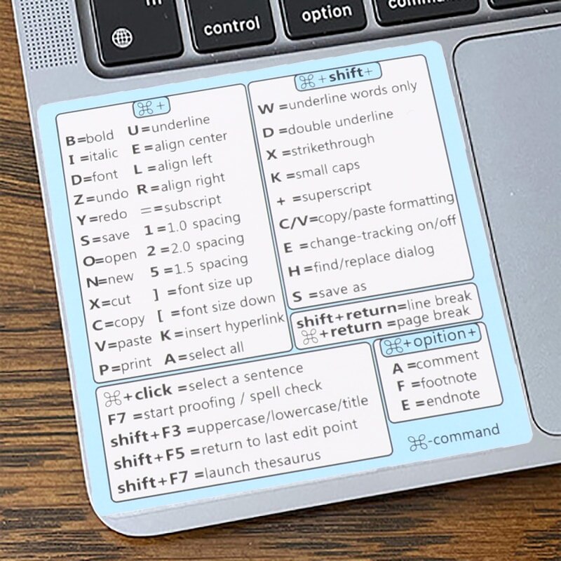 Windows PC Reference Keyboard Shortcut Sticker Adhesive for PC Laptop Desktop For Laptop PC