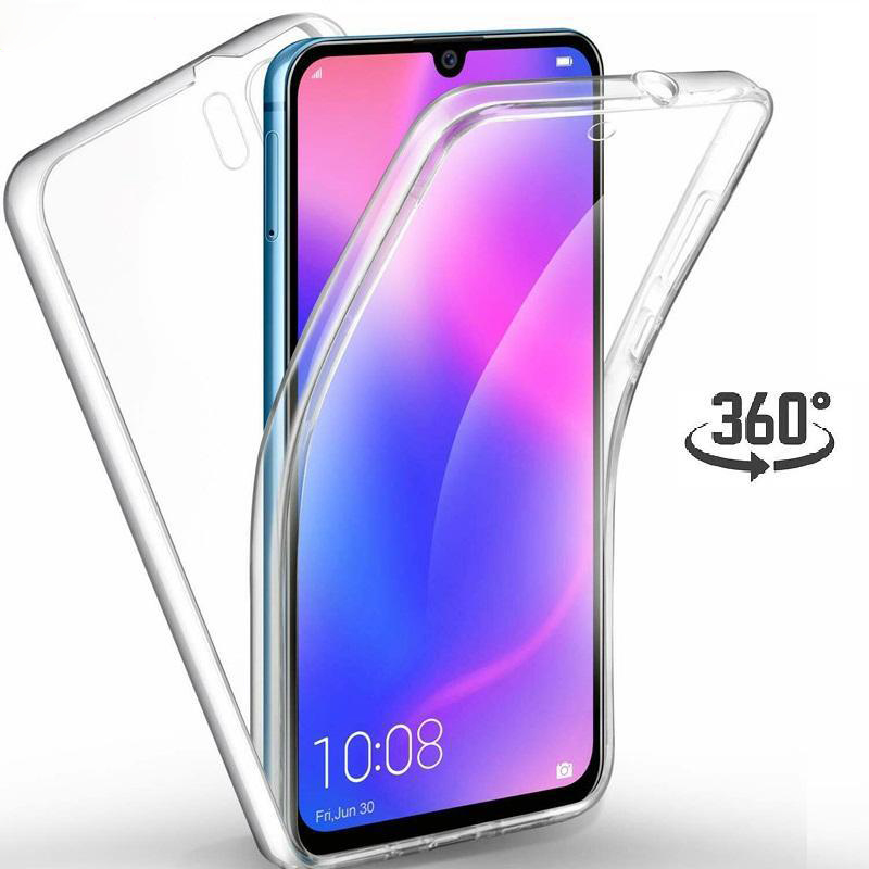 Funda doble de cubierta completa 360 para Huawei P30 P20 P10 Lite P Smart Mate 20 Honor 10 Lite 10i 8A 8X 20 cubierta transparente