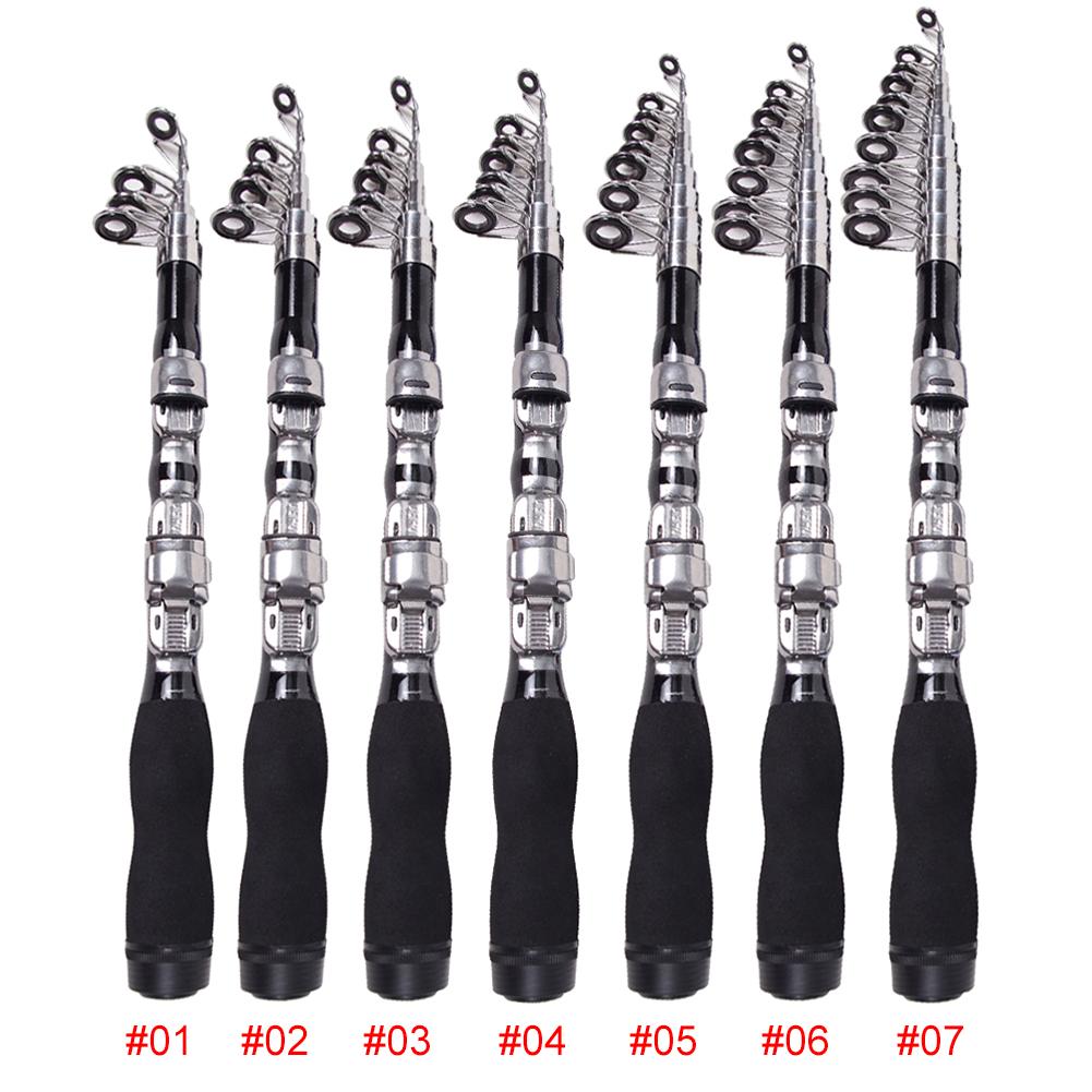 Portable Rock Fishing Pole Super Hard Telescopic Carbon Spinning Fishing Rod