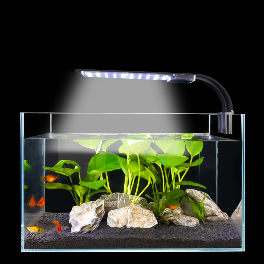Senzeal Aquarium LED Beleuchtung Super Dünne X9 Clip-auf Aquarium Licht 15W 2000LM Hellsten Aquarium Lampe AU/EU/uns-stecker 110-240V