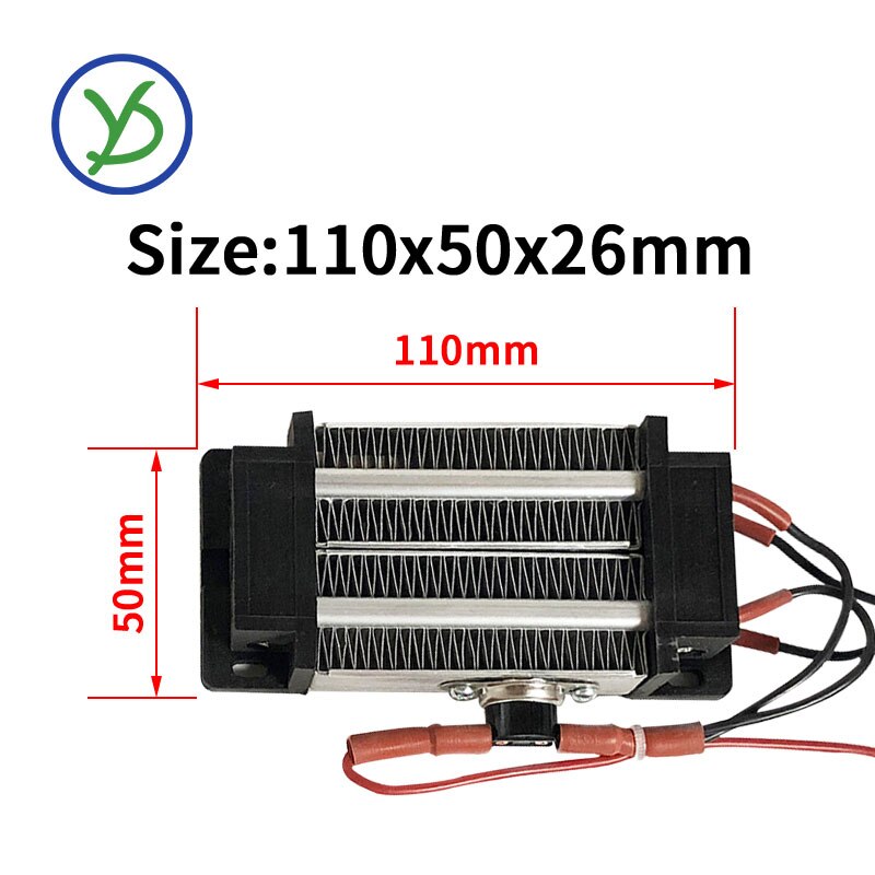 300W 220V Incubator heater Insulation-Thermostatic PTC ceramic air heater Electric heater heating element 110*50mm