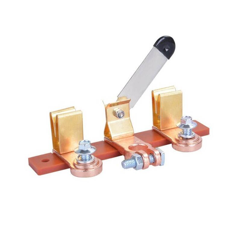 12/24V Guillotine Style Brass Battery Switch Two-Way Battery Power Switch Modified Switches For Car, Yachts, Trucks