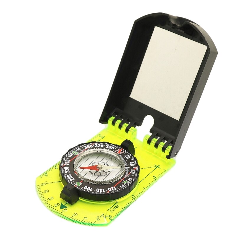 Survival Measuring Scale Map Orienteering Compass for Lanyard Attachment