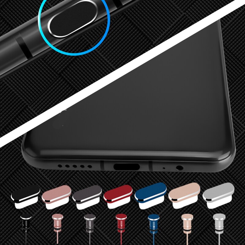 Puerto de carga de teléfono tipo C, 3,5mm, conector para auriculares, tarjeta Sim, USB C, enchufe antipolvo para Samsung S10, S9, S8, Note 8, 9, Huawei P10, P20, P30 Pro