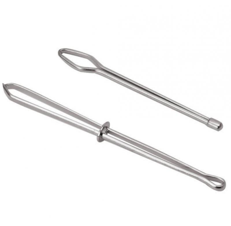 2Pcs Elastic Band Rope Wearing Threading Guide Forward Device Tool Needle Sewing DIY Stainless Steel Sewing Utility Tools: Default Title
