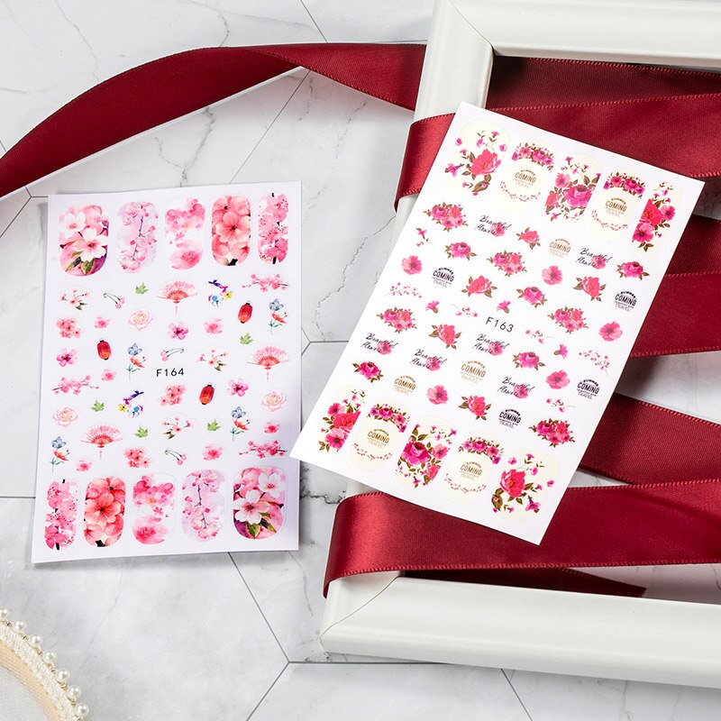 Nail Sticker DIY Retro Personality Pattern Flower Bunny Nail Decoration Sticker Marilyn Monroe Nail Sticker