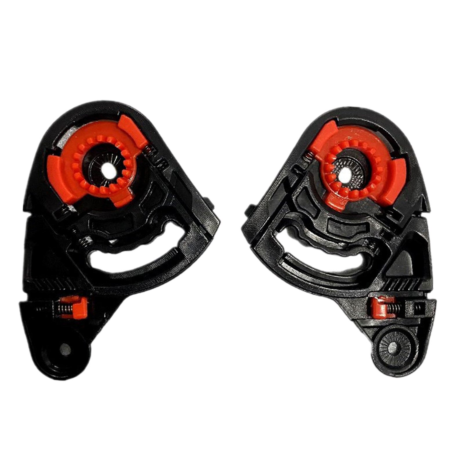 Motorcycle Helmet Gear Plate/Ratchet Set Shield Plastic Case Fit for MT , Blade2 Revenge2 Rapide Bike Racing: Black Red