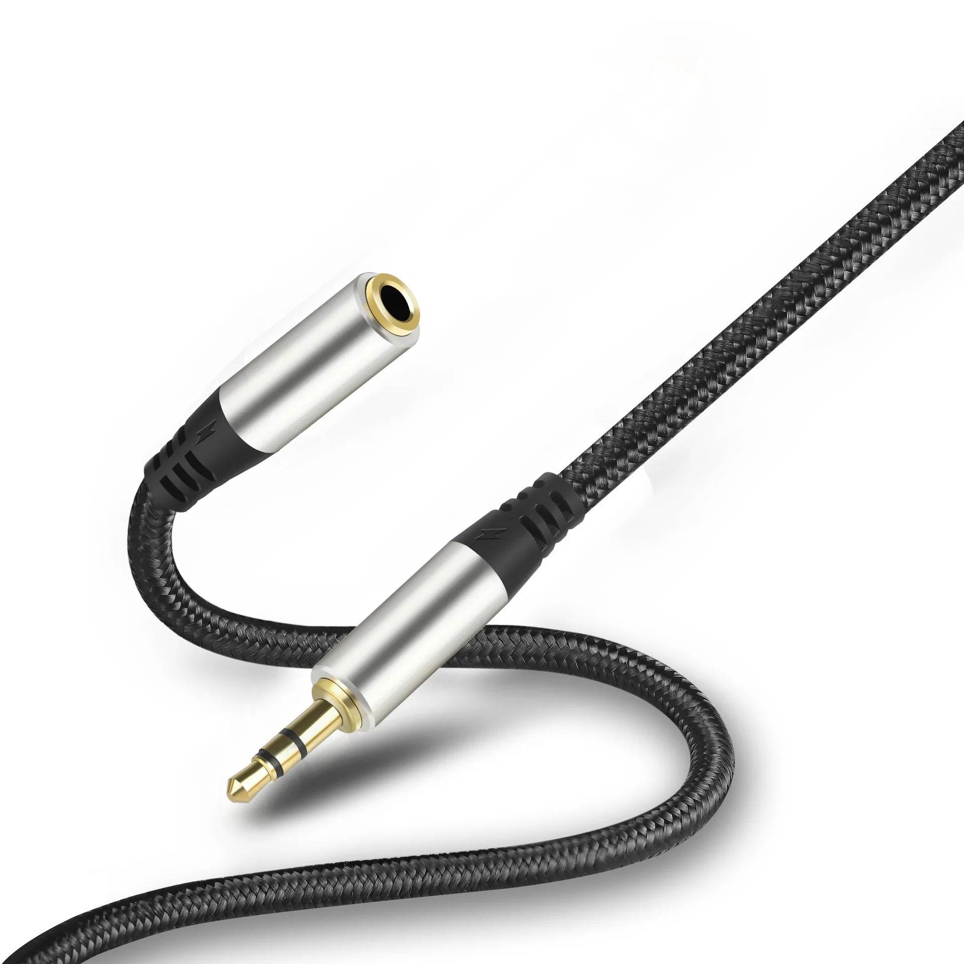 Przedłużacz Jacek 3.5 audio kabel mężczyzna do mężczyzna 3.5mm Hifi stereofoniczny linia Jacek 3 5 robić słuchawek PC Głośnik MP3 Przedłużacz samochodowy Aux: BIAŁY / 2 m
